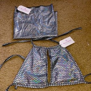 Rave Wonderland Top and matching neck cover